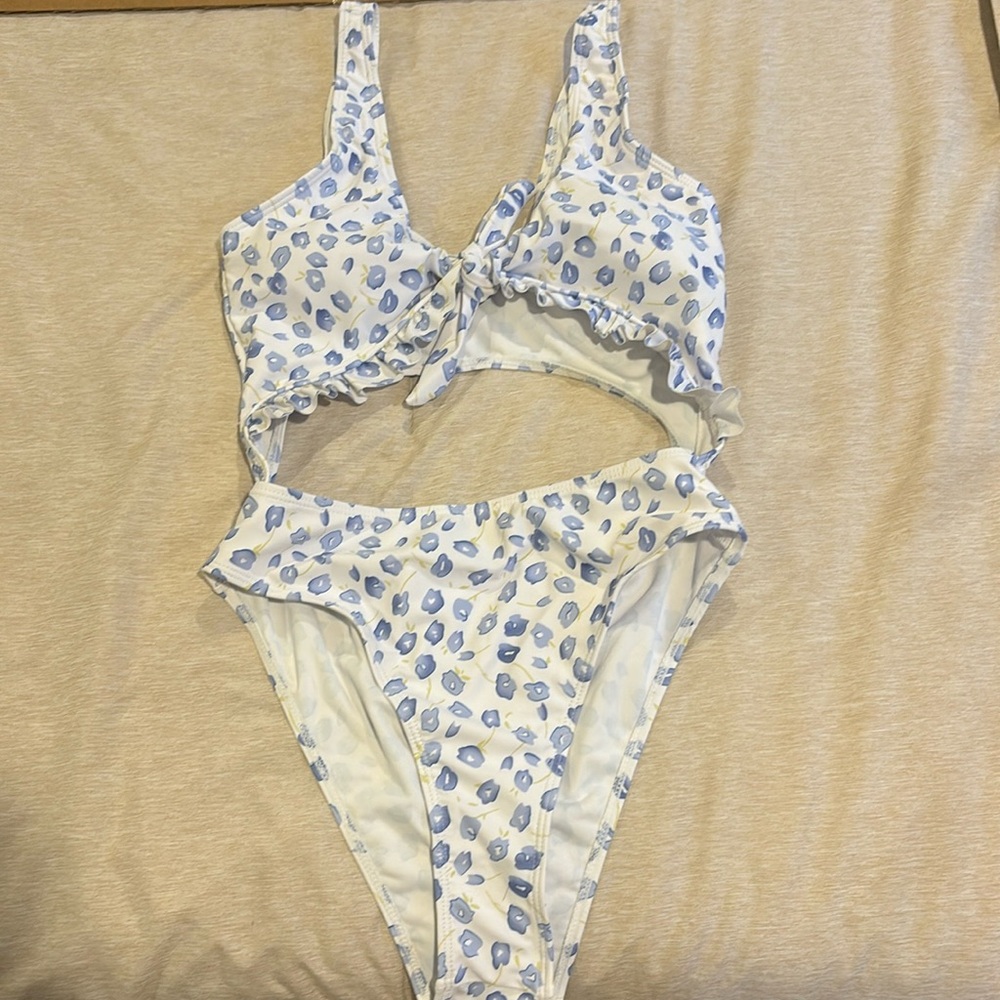 floral one piece bathing suit